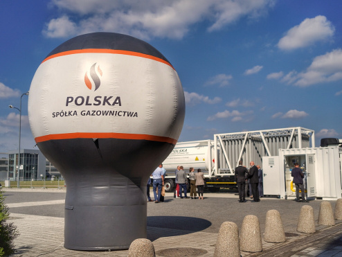 Stoisko Polskiej Spółki Gazownictwa na targach EXPO-GAS 2021