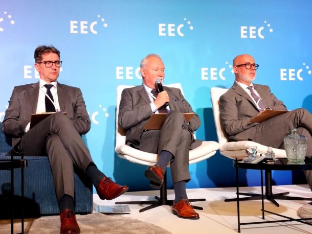 Wojciech Kowalski, Member of the PSG Management Board, takes part in a panel during the 17th European Economic Congress
