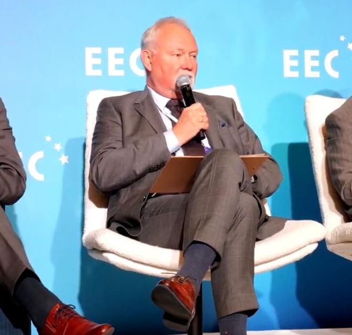 Wojciech Kowalski, Member of the PSG Management Board, takes part in a panel during the 17th European Economic Congress