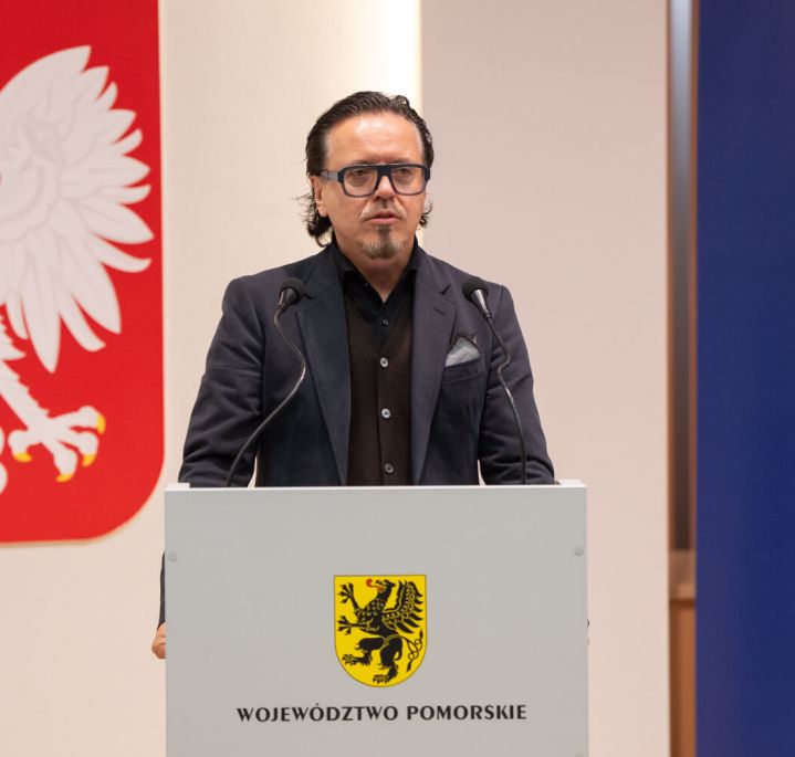Wojciech Balczun, Minister for State Assets, speaks at a meeting of the Pomeranian Business Council